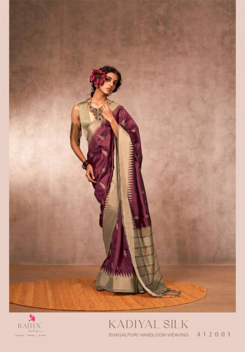 Rajtex Kadiyal Silk Handloom Weaving Silk Sarees Collection