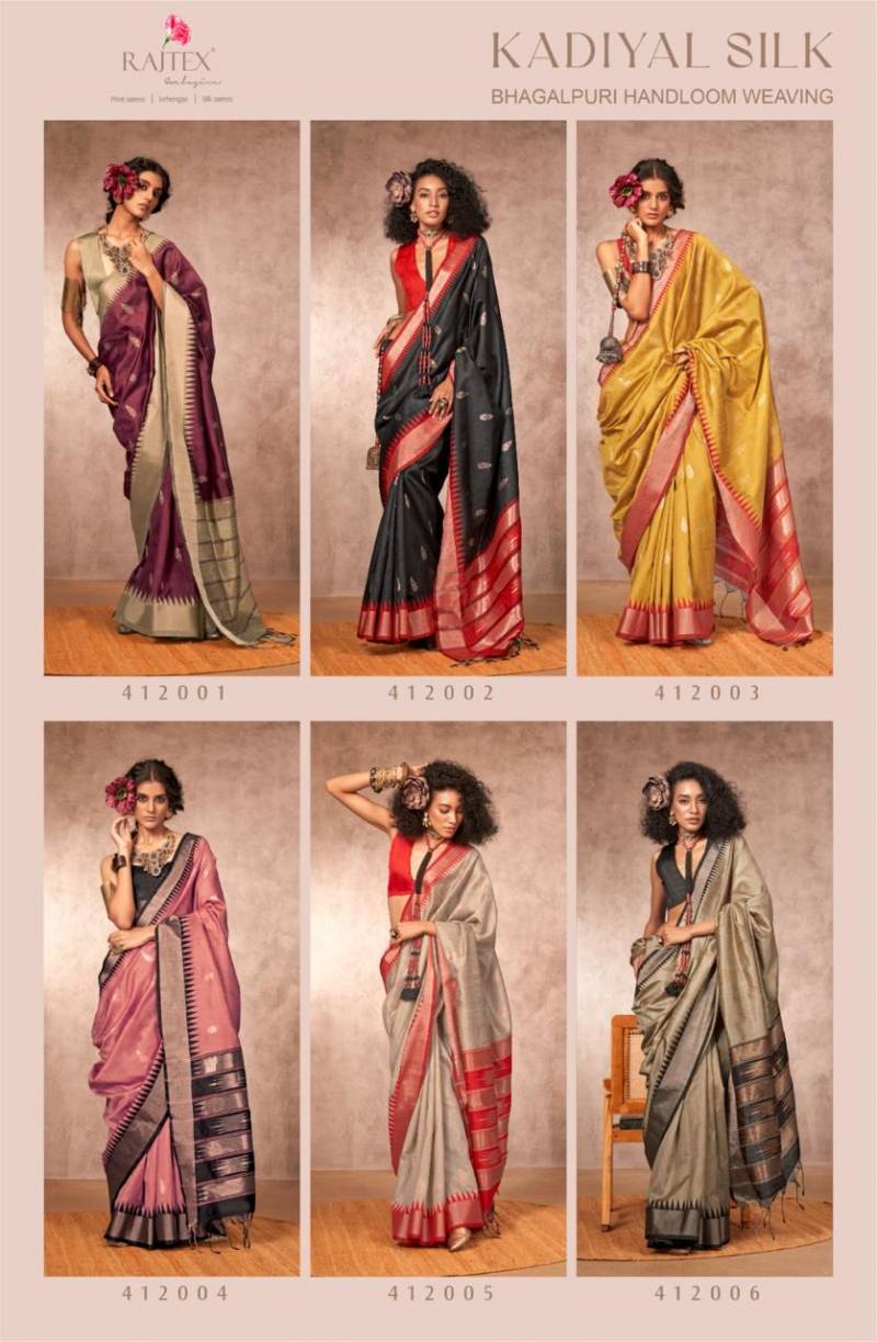 Rajtex Kadiyal Silk Handloom Weaving Silk Sarees Collection