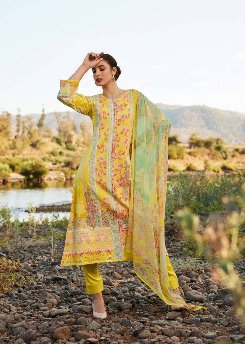 Sadhana Raazia Lawn Cotton Digital Printed Dress Material Collection