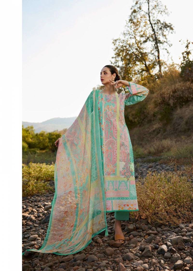 Sadhana Raazia Lawn Cotton Digital Printed Dress Material Collection