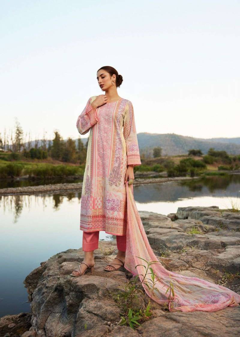 Sadhana Raazia Lawn Cotton Digital Printed Dress Material Collection