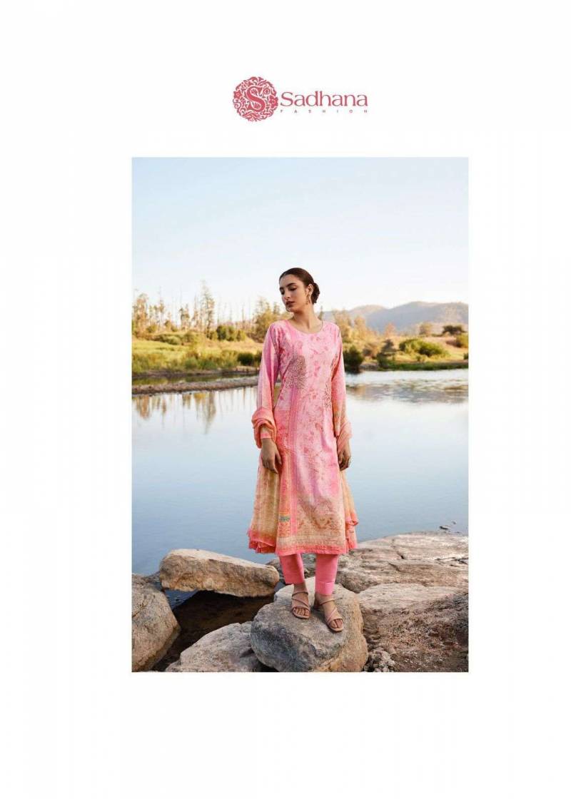 Sadhana Raazia Lawn Cotton Digital Printed Dress Material Collection