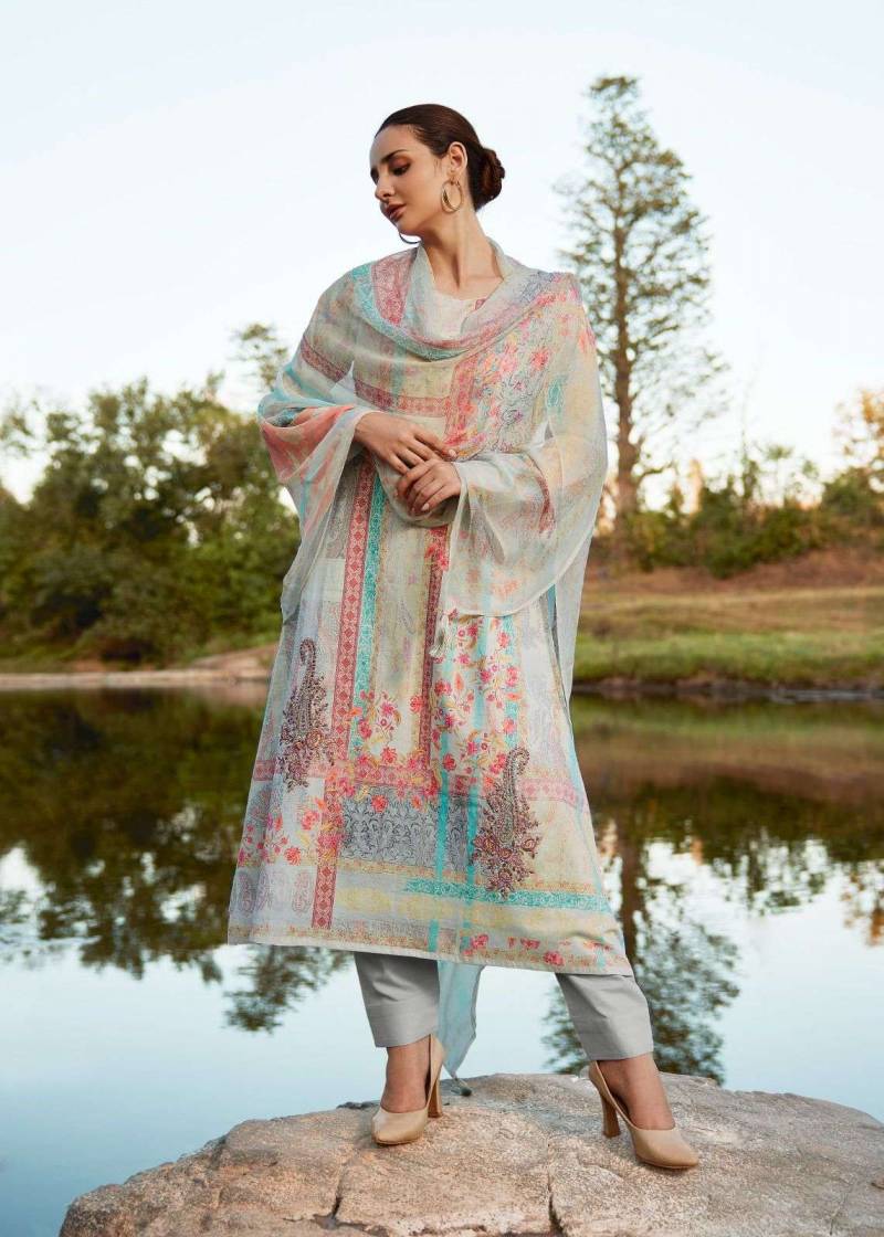 Sadhana Raazia Lawn Cotton Digital Printed Dress Material Collection