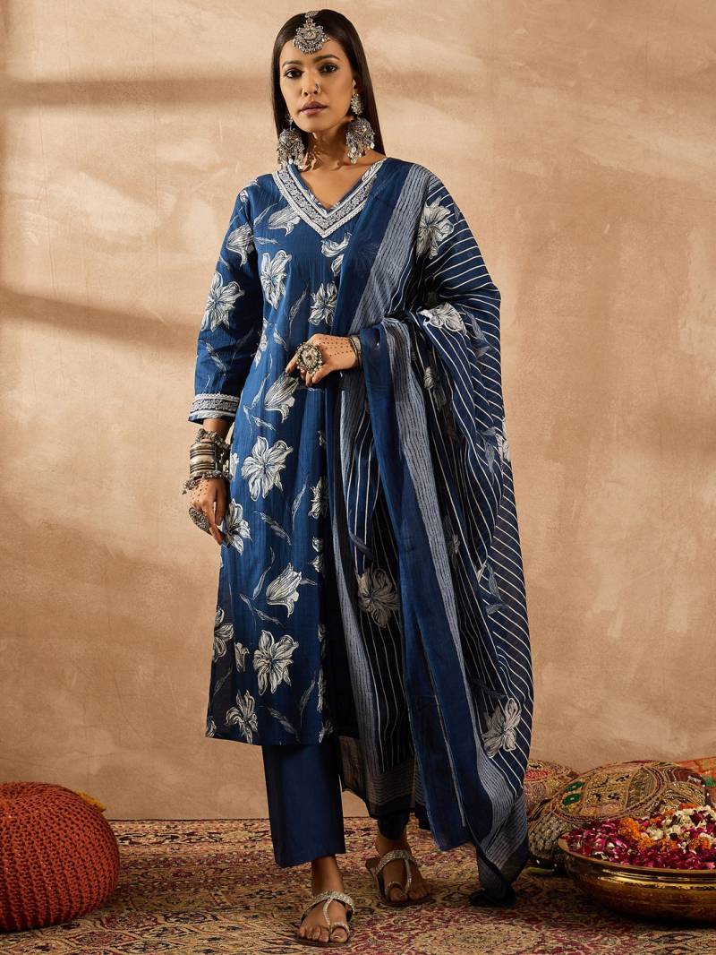 Indo Era 2546 Fancy Cotton Kurti Bottom With Dupatta Collection