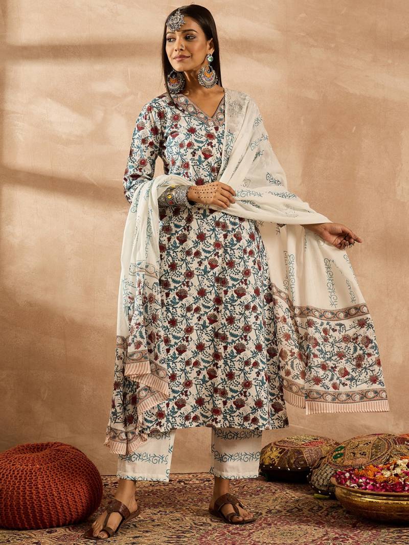 Indo Era 2546 Fancy Cotton Kurti Bottom With Dupatta Collection