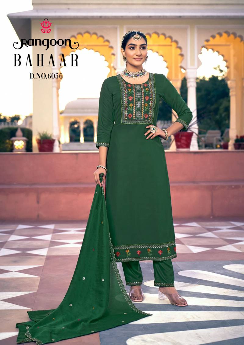 Rangoon Bahaar Airjet Rayon Kurti Bottom With Dupatta Collection