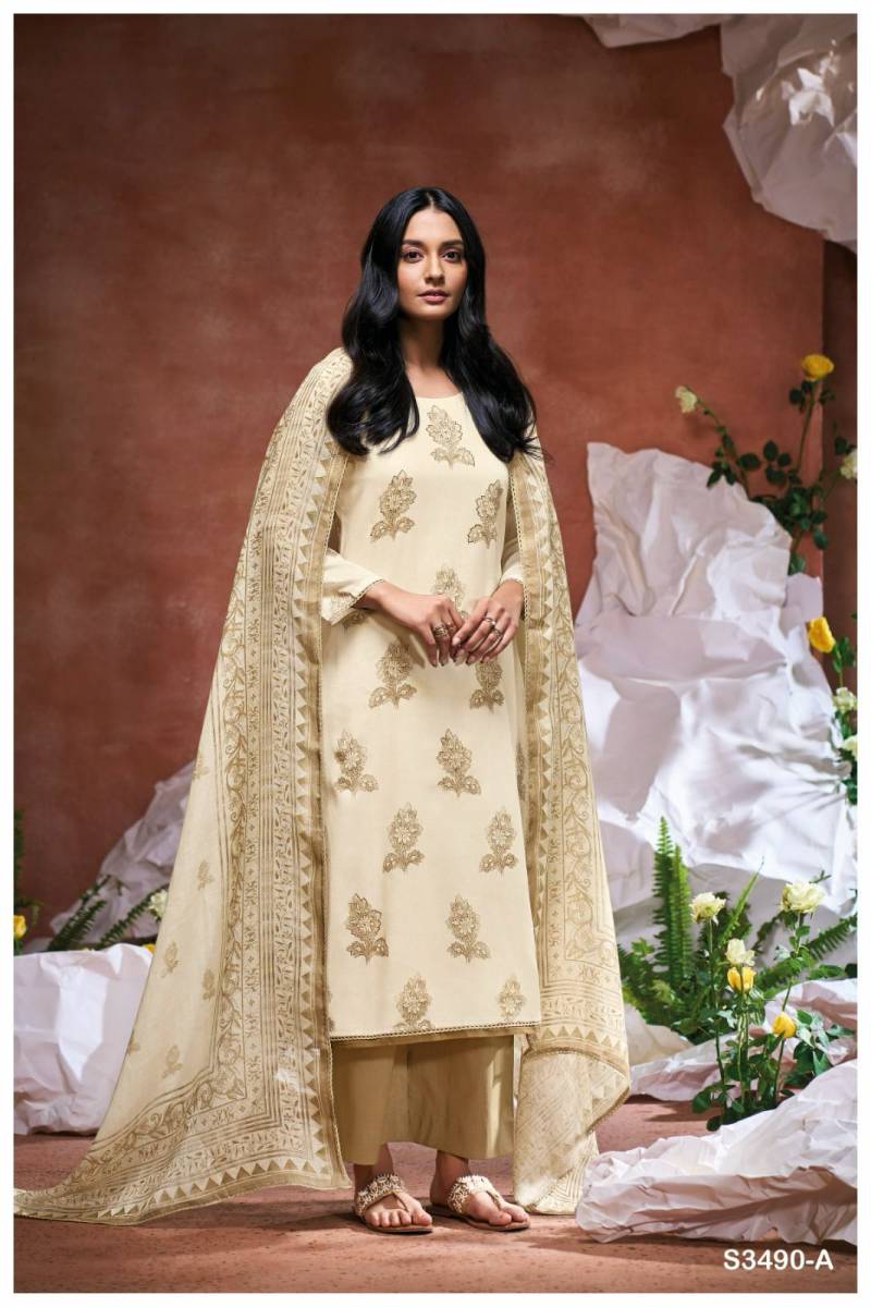 Ganga Damaris Cotton Dobby Printed Salwar Suit Collection