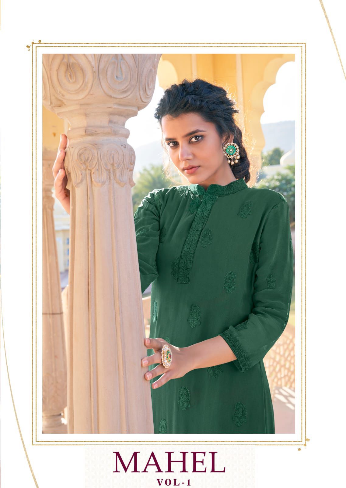 Vardan Mahel Vol 1 Faux Georgette Kurti Pant Collection  