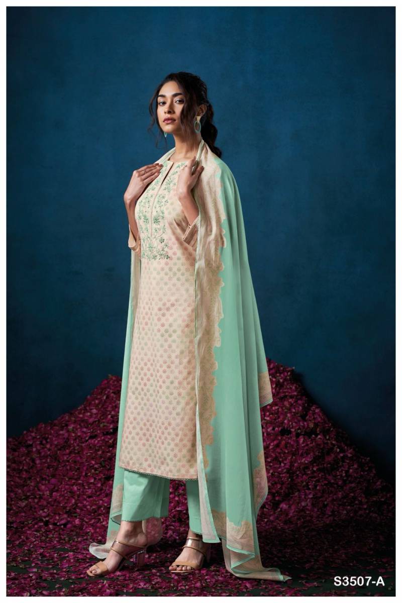 Ganga Falyn Cotton Printed Embroidered Salwar Suit Collection
