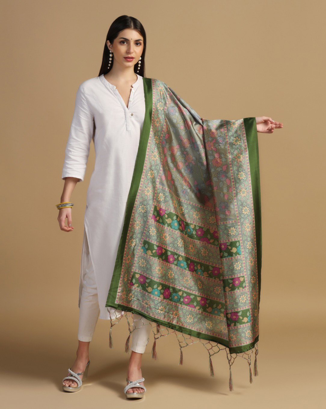 James 2 Assam Silk Printed dupatta Collection