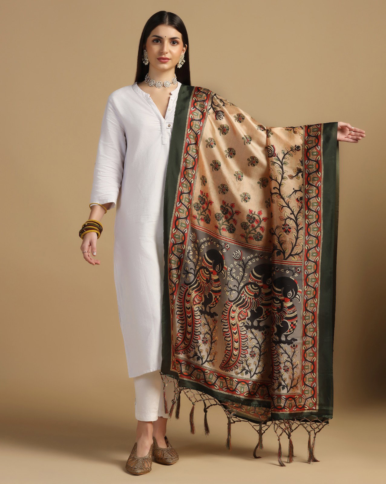 James 2 Assam Silk Printed dupatta Collection