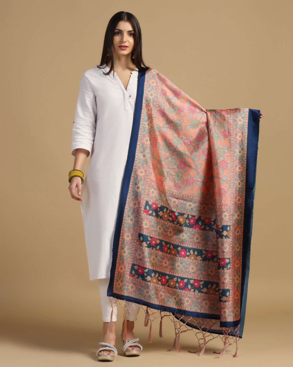 James 2 Assam Silk Printed dupatta Collection