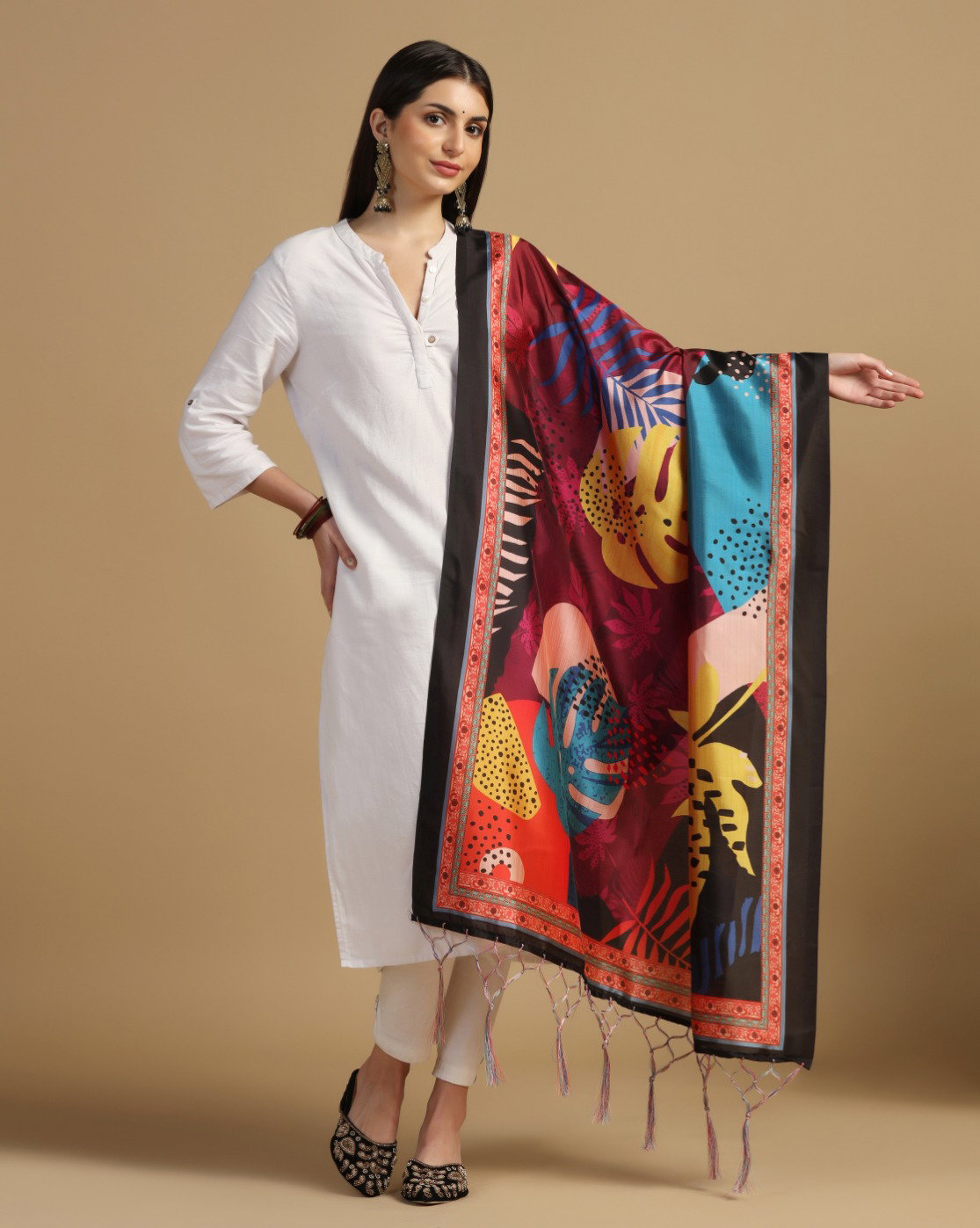 James 2 Assam Silk Printed dupatta Collection