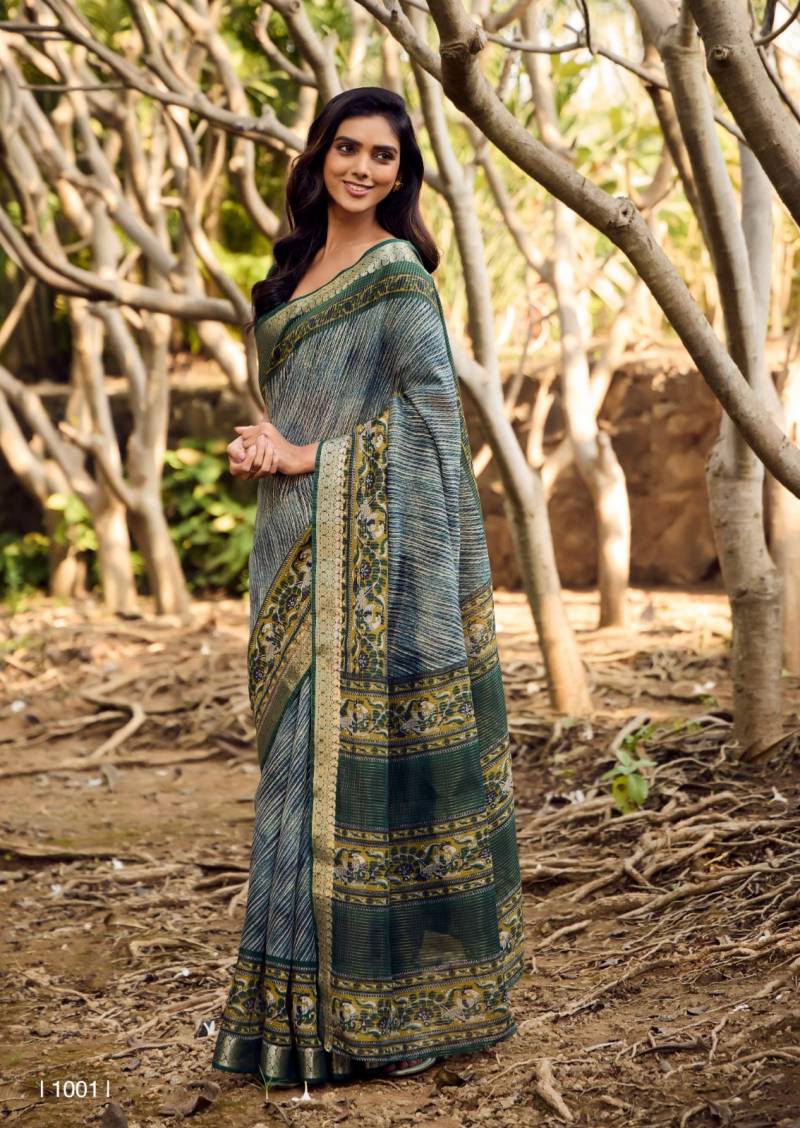 Sr Sugandha Soft Cotton With Zari Checks Saree Collection