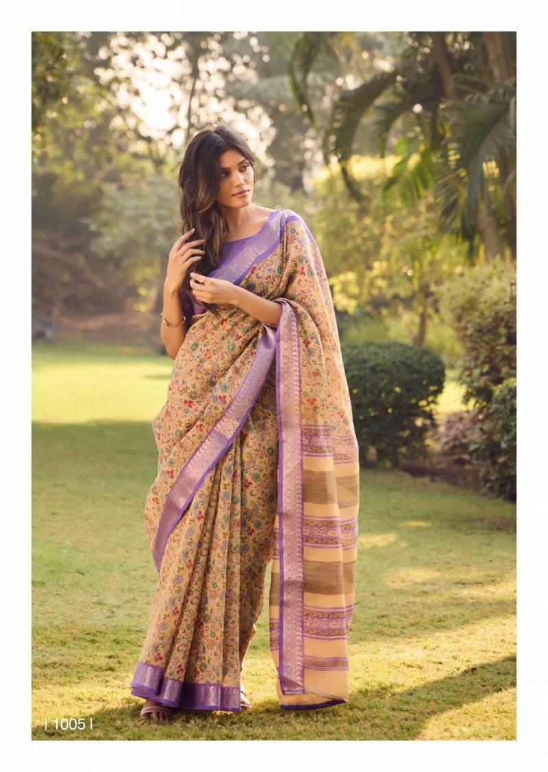 Sr Sugandha Soft Cotton With Zari Checks Saree Collection