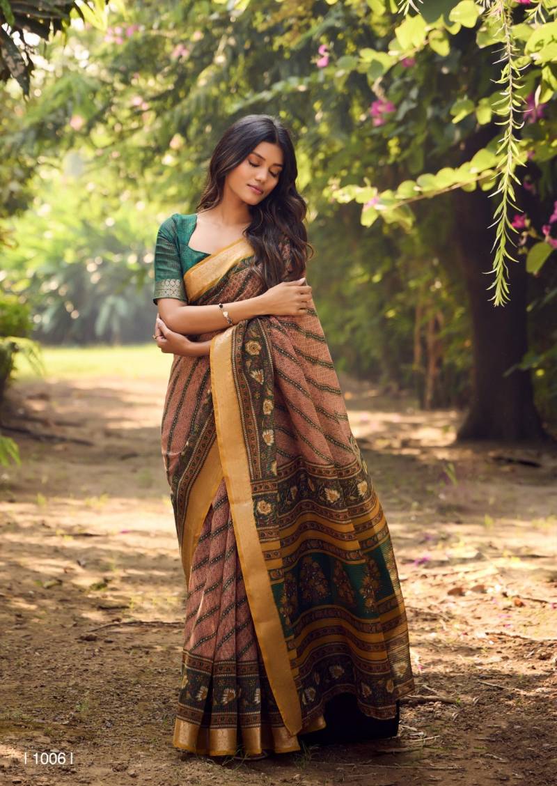 Sr Sugandha Soft Cotton With Zari Checks Saree Collection
