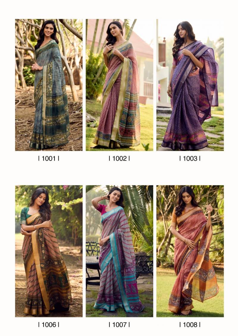 Sr Sugandha Soft Cotton With Zari Checks Saree Collection