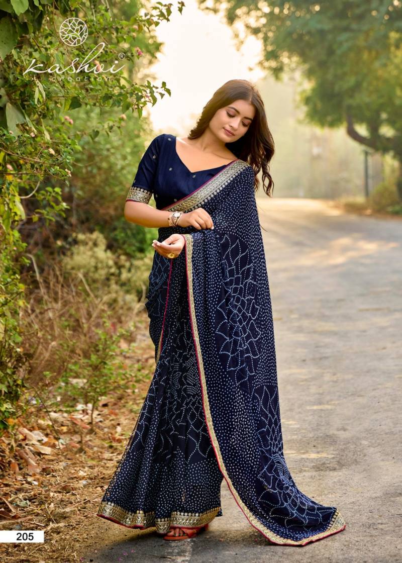 Kashvi Chuneri Vol 2 Mono Georgette With Coding Work Saree