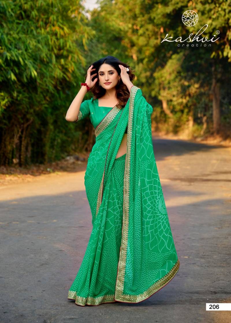 Kashvi Chuneri Vol 2 Mono Georgette With Coding Work Saree