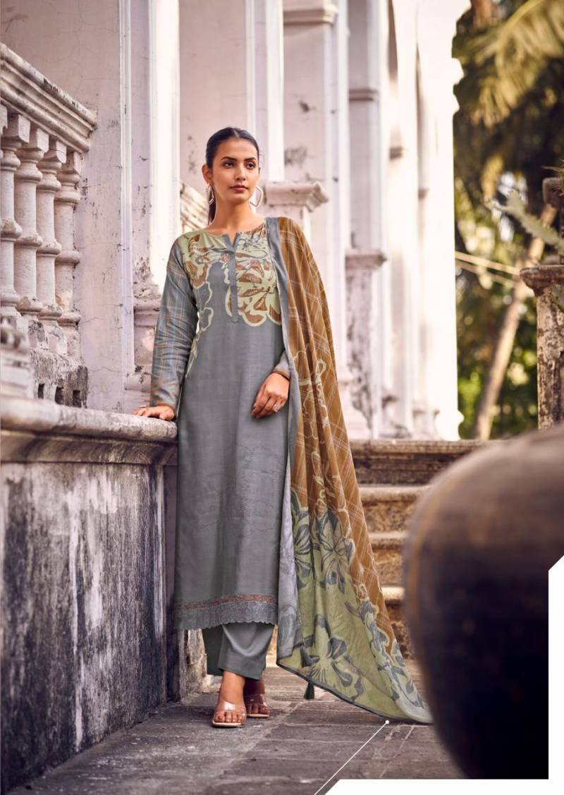 Sadhana Larisa Masline Silk Digital Printed Dress Material Collection