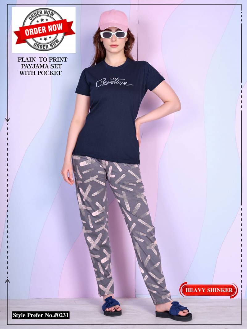 Summer Special Vol At 0231 Hosiery Cotton Night Suits Collection