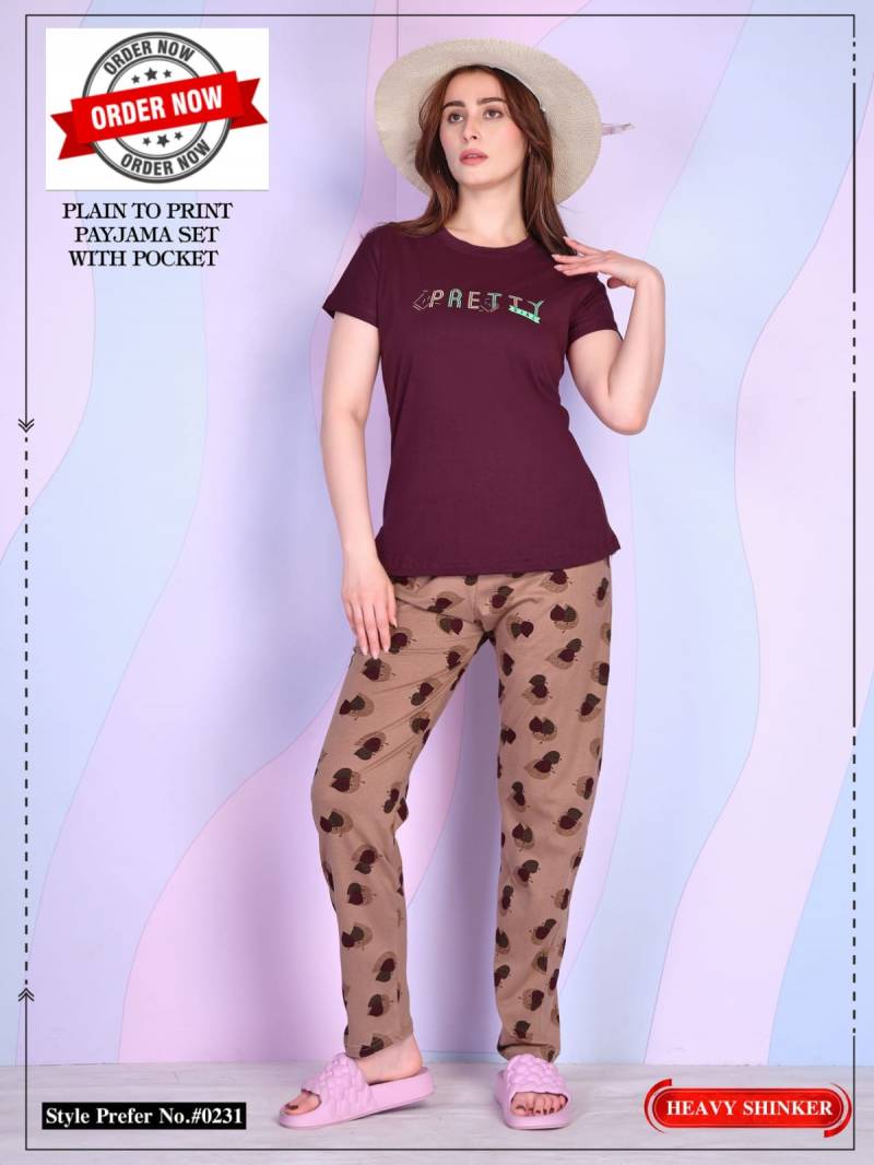 Summer Special Vol At 0231 Hosiery Cotton Night Suits Collection