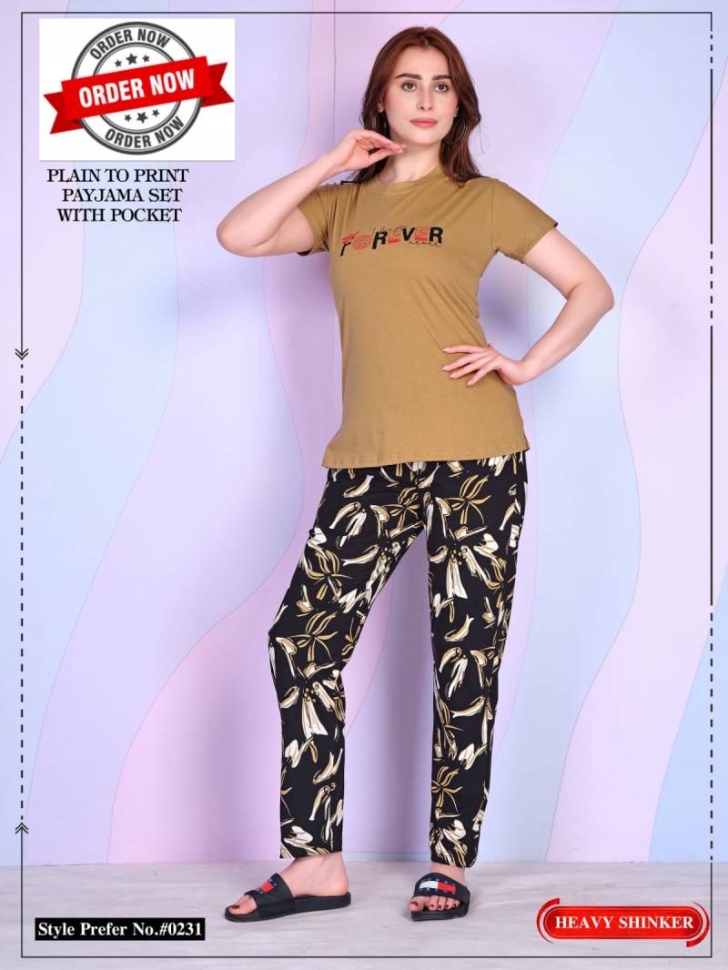 Summer Special Vol At 0231 Hosiery Cotton Night Suits Collection