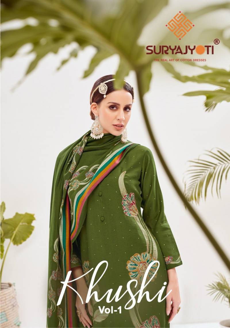 Suryajyoti Khushi Vol 1 Discharge Printed Dress Material Collection