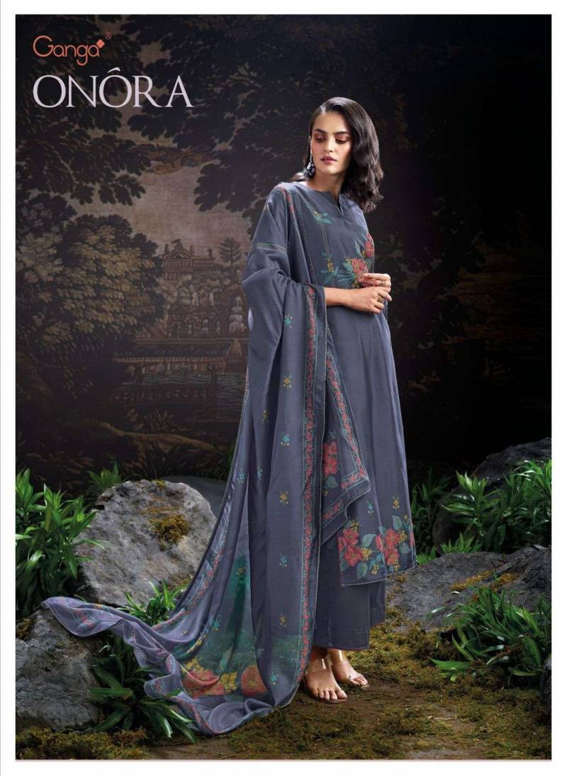 Ganga Onora Bemberg Russian Embroidered Salwar Suit Collection