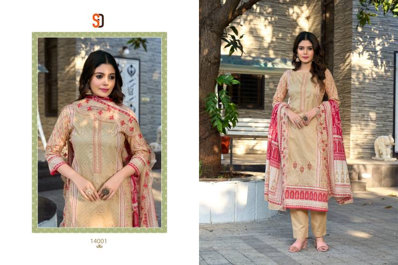 Shraddha Bin Saeed Vol 14 Embroidered Pakistani Salwar Suits