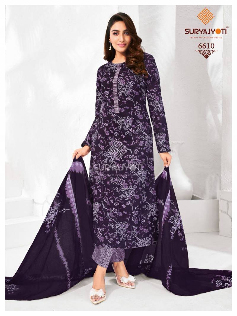 Suryajyoti Trendy Cotton Vol 66 Cotton Dress Material Collection