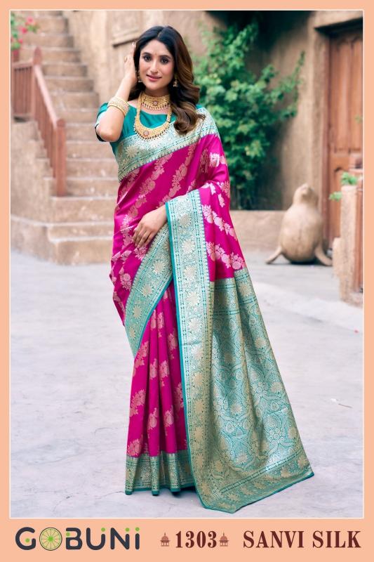 Gobuni Sanvi Silk Traditional Wear Fancy Sarees Collection