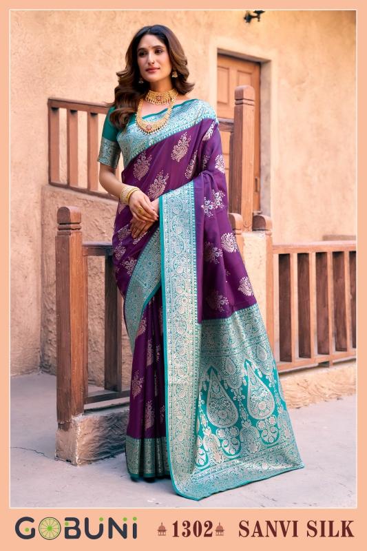 Gobuni Sanvi Silk Traditional Wear Fancy Sarees Collection