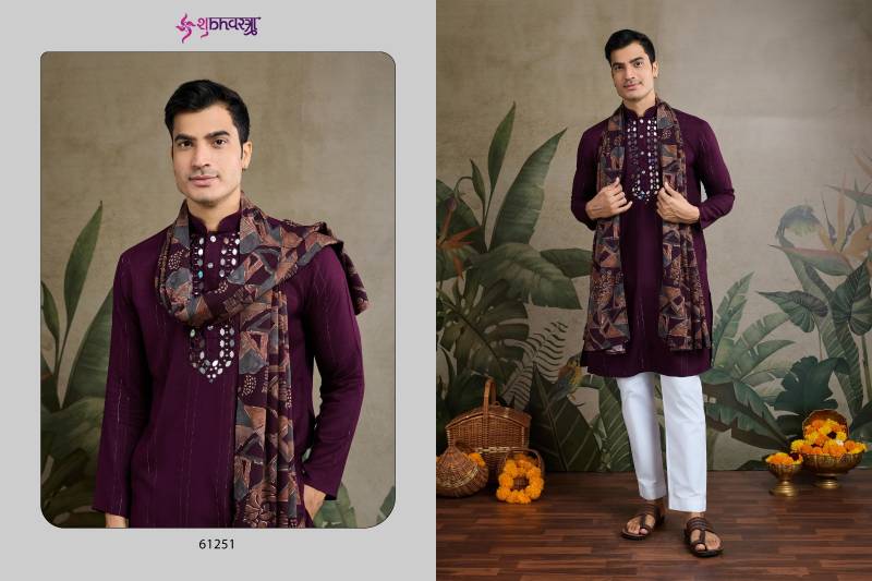 Shubhvastra Zari And Weaves Vol 3 Mens Kurta With Dupatta