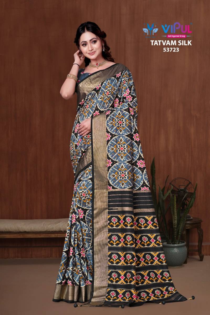 Vipul Tatvam Silk Vol 1 Fancy Printed Saree Collection