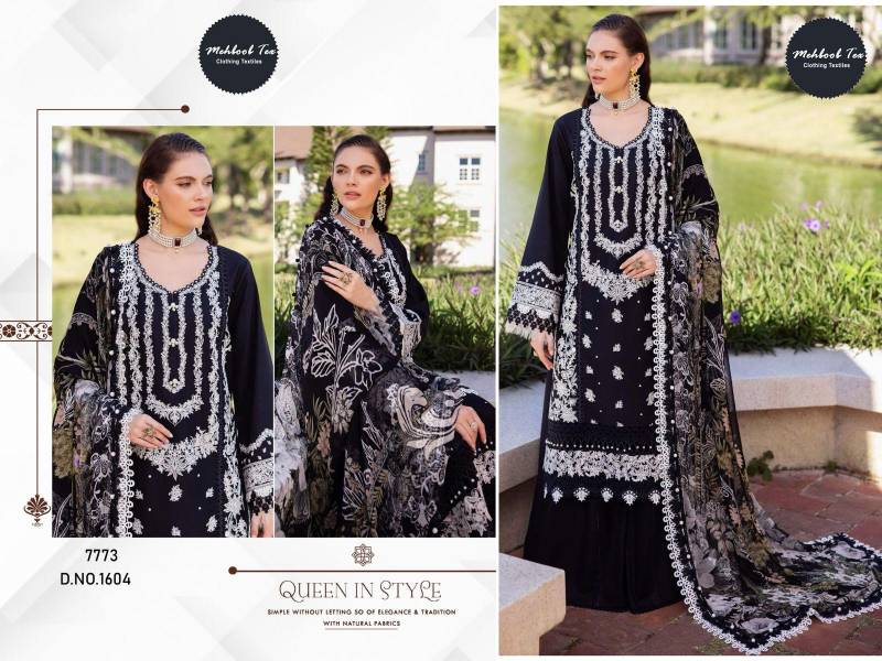 Mehboob Tex 1604 And 1605 Cotton Dupatta Pakistani Salwar Suits