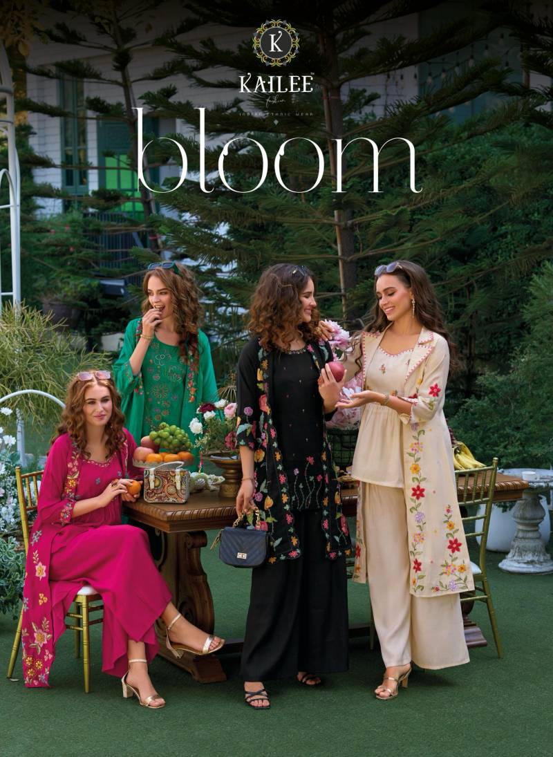Kailee Bloom Viscose Organza Fancy Indo Western Collection