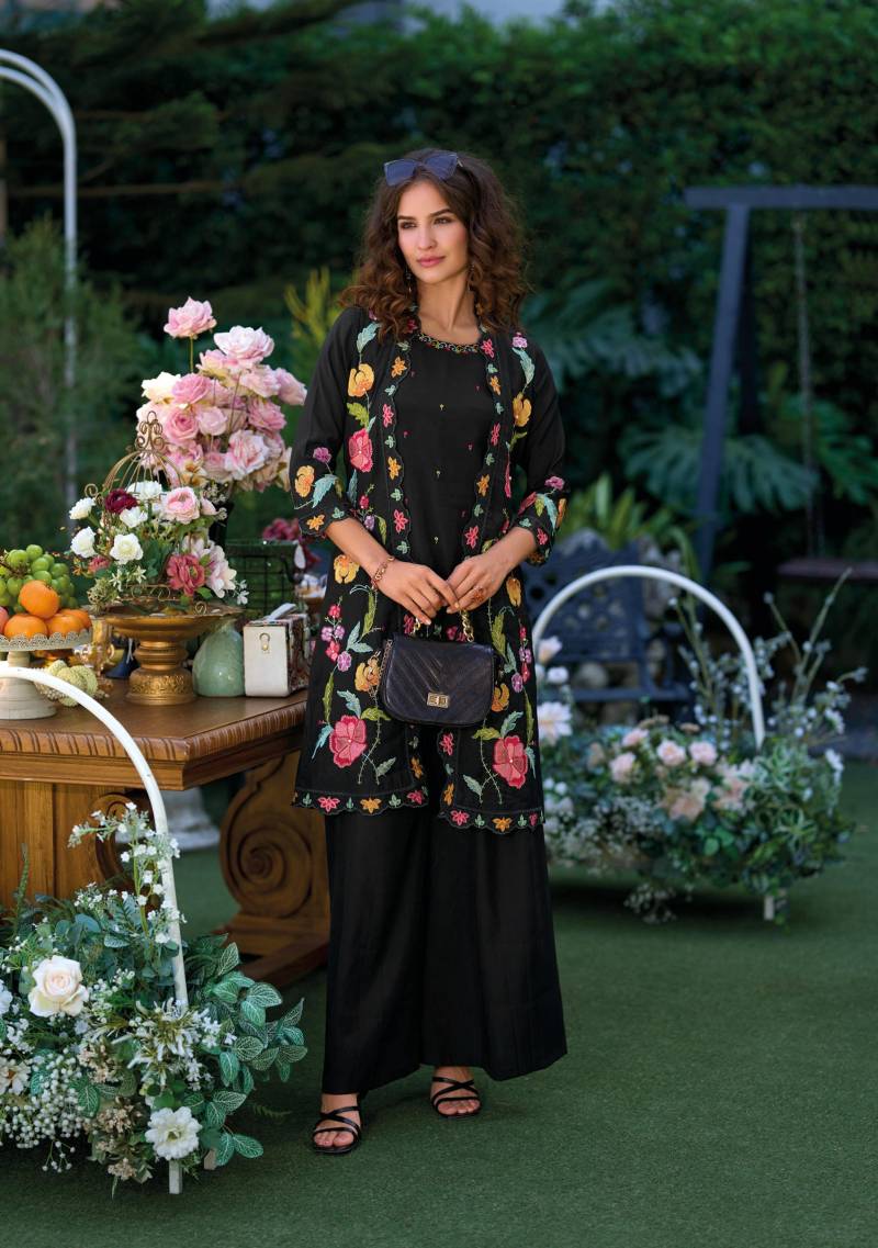 Kailee Bloom Viscose Organza Fancy Indo Western Collection