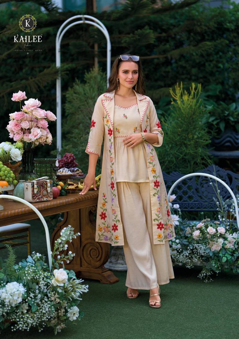 Kailee Bloom Viscose Organza Fancy Indo Western Collection
