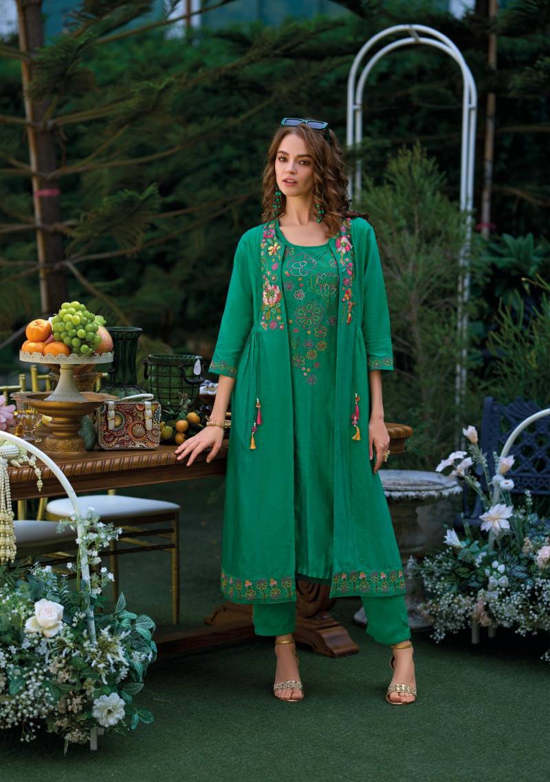 Kailee Bloom Viscose Organza Fancy Indo Western Collection