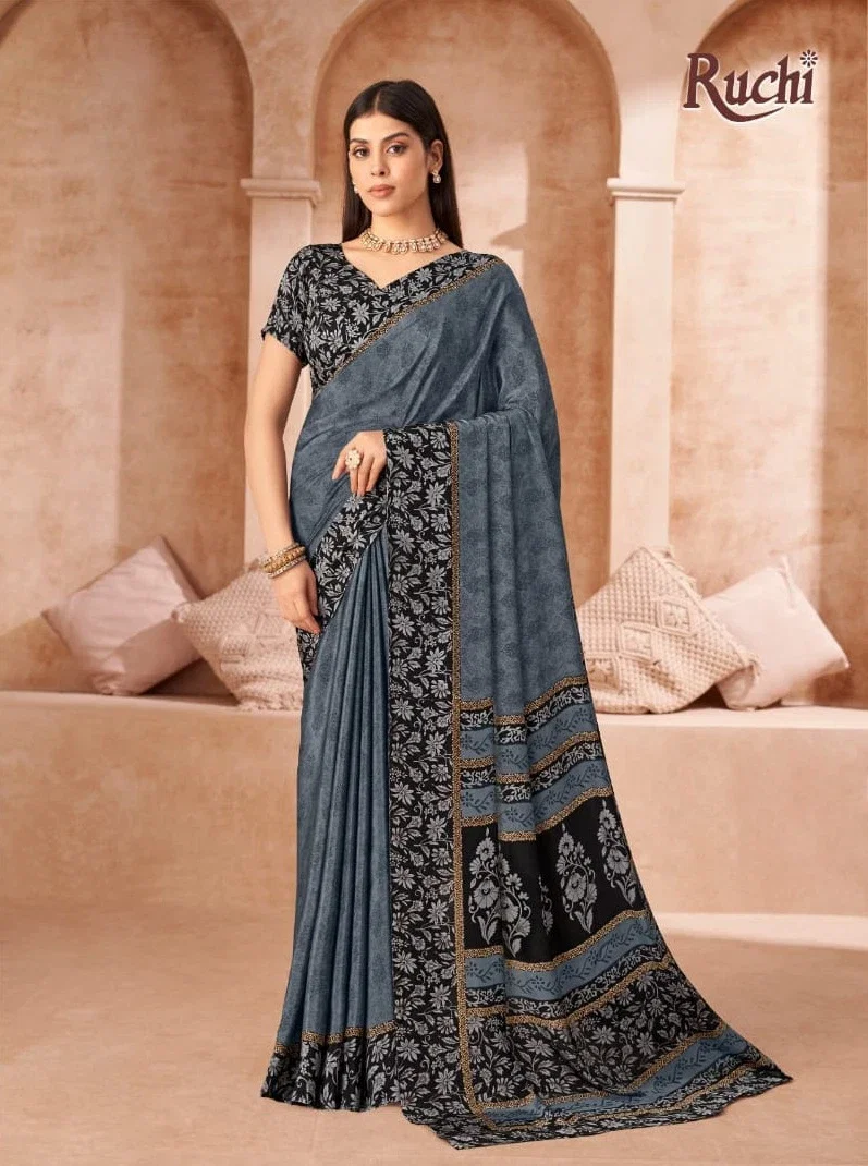 Ruchi Vivanta Silk 43 Crepe Silk Printed Saree Collection