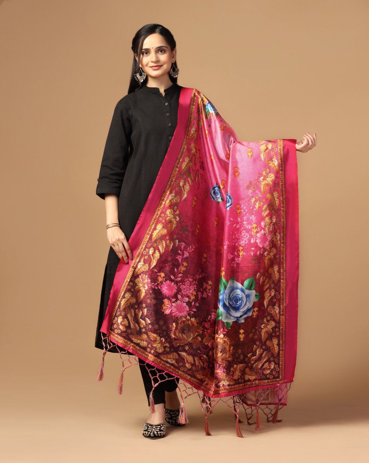 James 3 Assam Silk Printed dupatta Collection