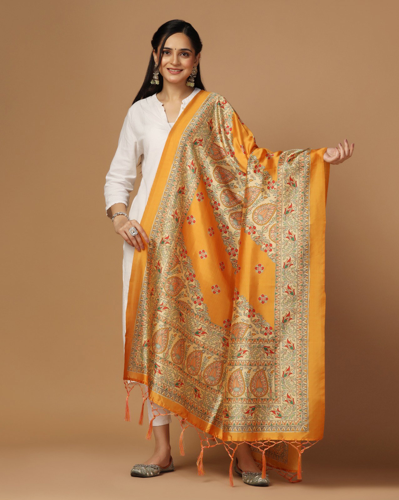 James 3 Assam Silk Printed dupatta Collection