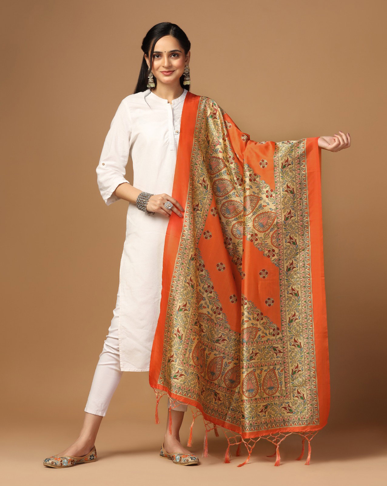 James 3 Assam Silk Printed dupatta Collection