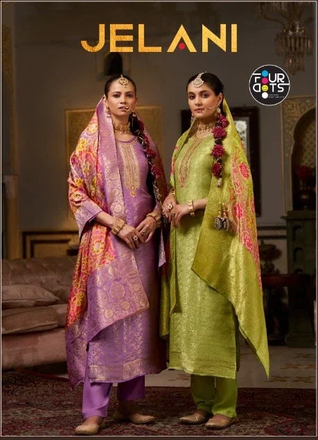 Four Dots Jelani Viscose Maslin Dress Material Collection