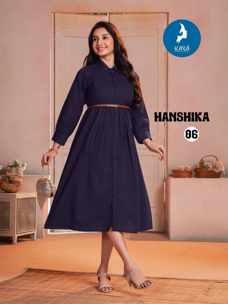 Kaya Hanshika Cotton Flex Fancy Kurti Collection
