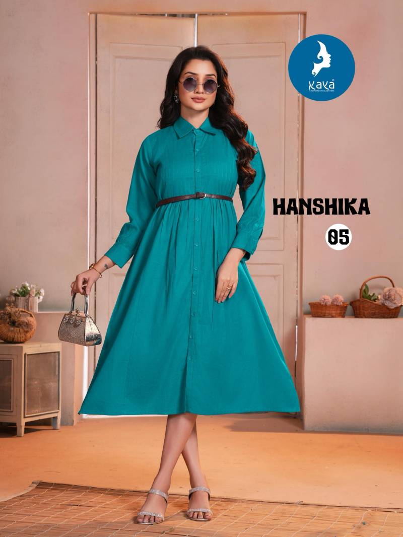 Kaya Hanshika Cotton Flex Fancy Kurti Collection