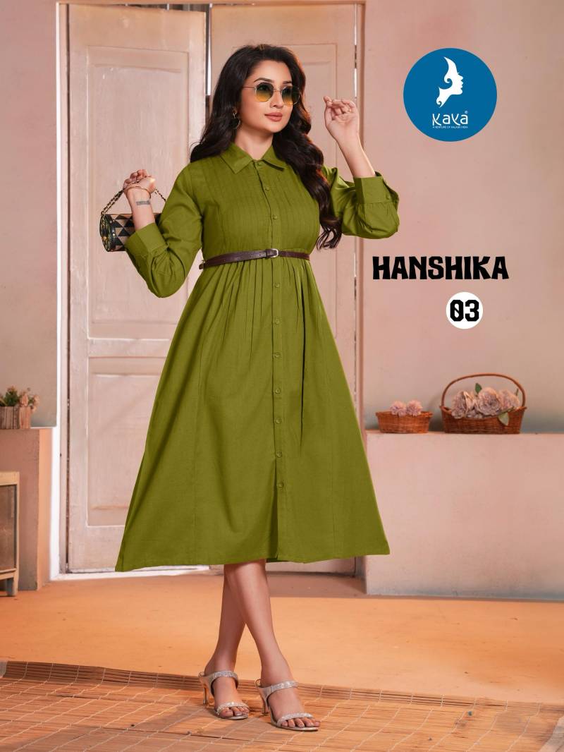 Kaya Hanshika Cotton Flex Fancy Kurti Collection