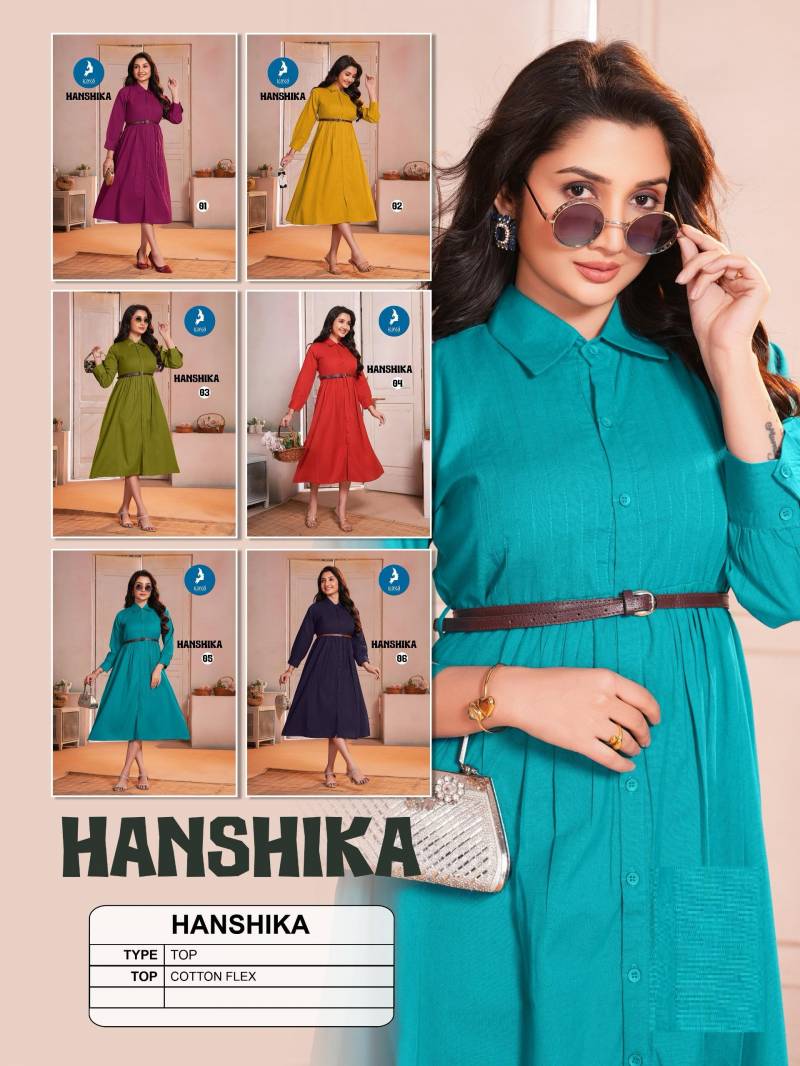 Kaya Hanshika Cotton Flex Fancy Kurti Collection