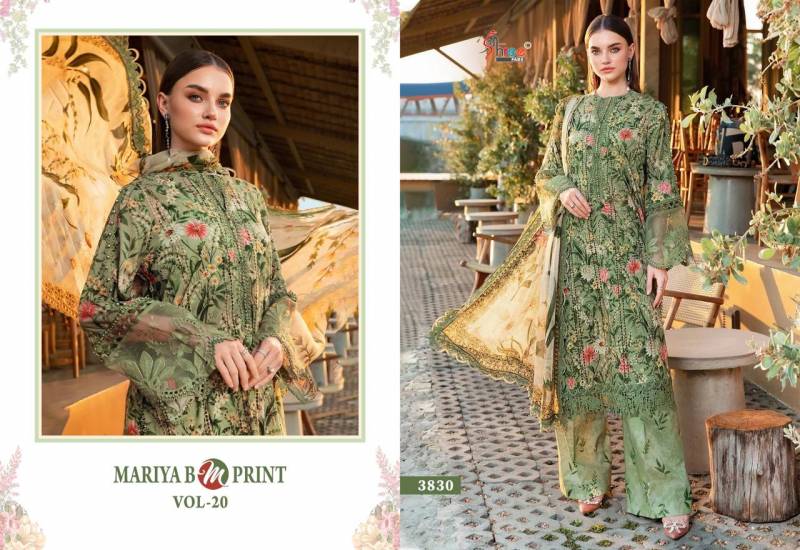 Shree Mariya B M Print Vol 20 Cotton Dupatta Salwar Kameez Collection